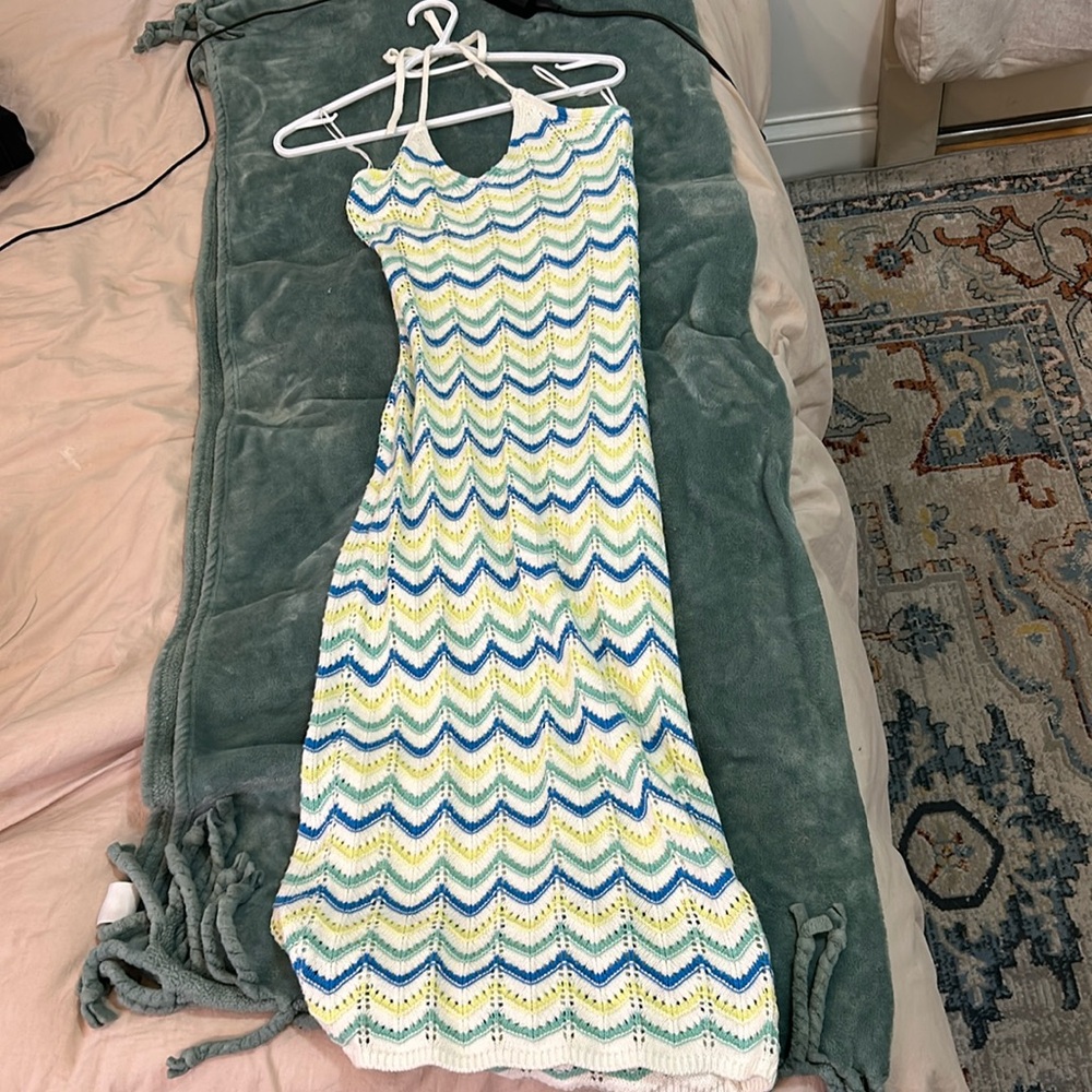 Halter patterned sun dress